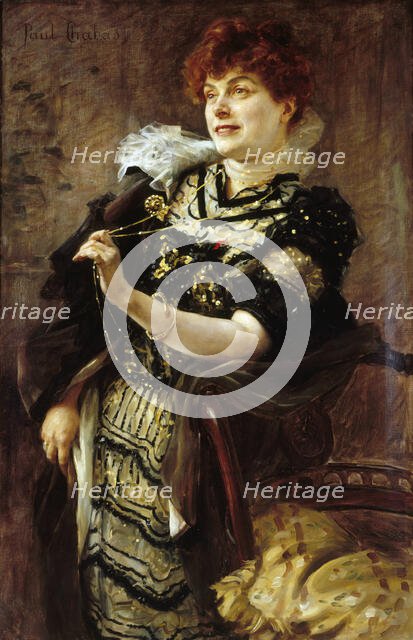 Portrait of Daniel Lesueur (1860-1921), ca 1896. Creator: Chabas, Paul Émile (1869-1937).