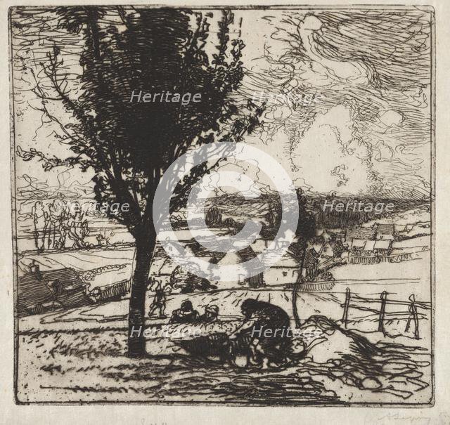 Veu de Jouy-le-Moutier, 1893. Creator: Auguste Louis Lepère (French, 1849-1918).