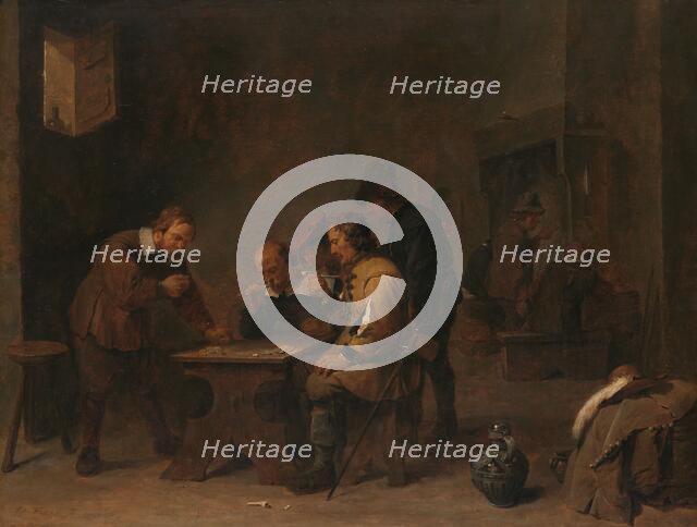 The Gamblers, c.1640. Creator: David Teniers II.
