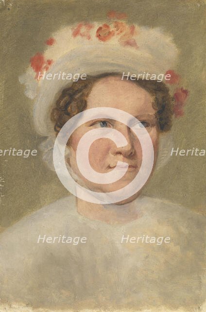 Portrait of Mrs Winther, Undated. Creator: Johan Ludvig Gebhard Lund.