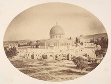 Jerusalem, Site of the Temple on Mount Moriah, 1857. Creator: John Anthony.