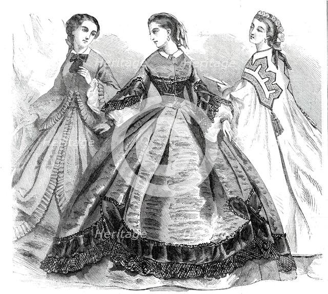 Paris Fashions for the New Year, 1860. Creator: Unknown.