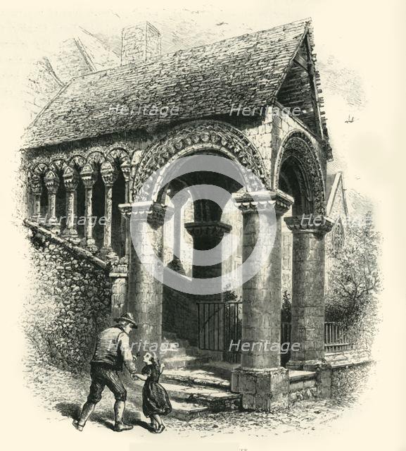 'The Norman Staircase, Canterbury', c1870.