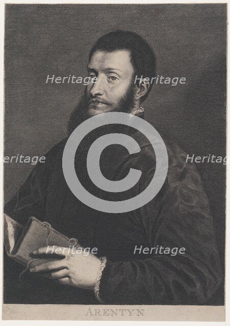 Portrait of Pietro Aretino, ca. 1655-1660. Creator: Cornelis van Dalen II.