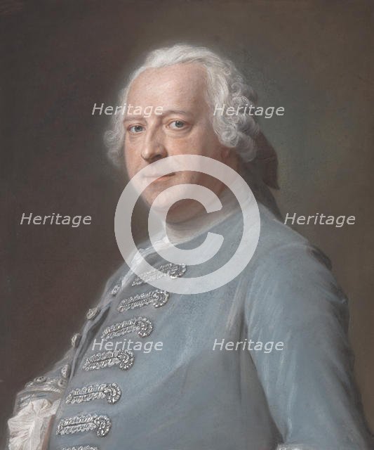 Jean Charles Garnier d'Isle (1697-1755), ca. 1750. Creator: Maurice-Quentin de La Tour.