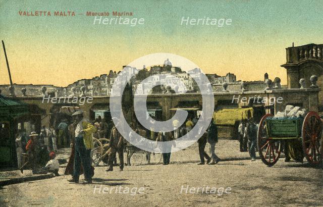 'Valetta Malta - Mercato Marina', c1918-c1939. Creator: Unknown.
