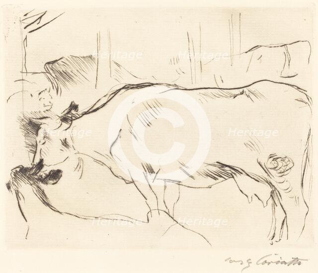 Kuhstall II (Cow Barn II), 1914. Creator: Lovis Corinth.