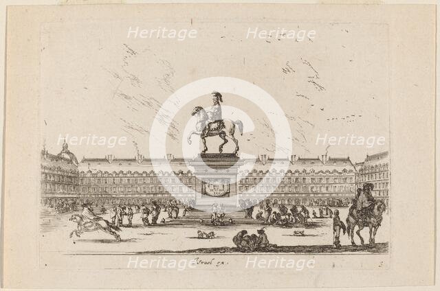 Place Royale, 1642. Creator: Stefano della Bella.