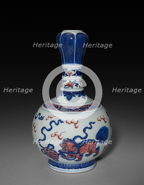 Bottle-shaped Vase, 1736-1795. Creator: Unknown.