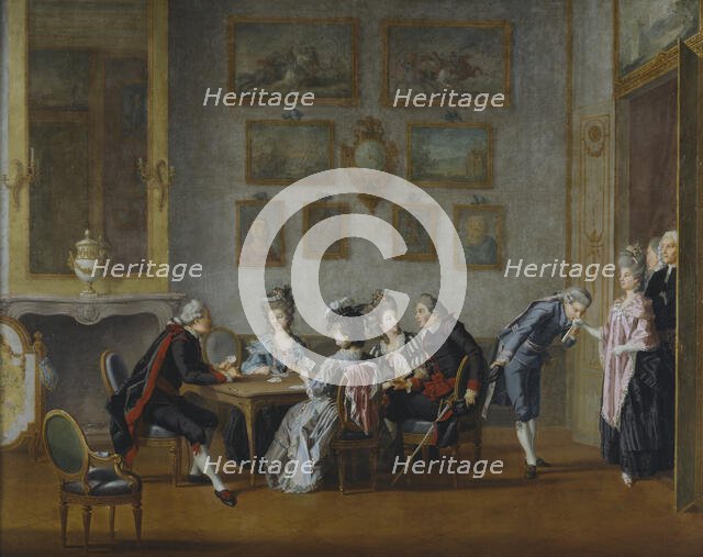 Card-Party in the Home of Elis Schröderheim, c18th century. Creator: Per Hillestrom.