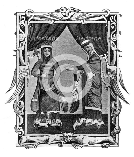 Norman costume, early 12th century, (1910). Artist: Unknown