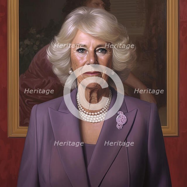 AI IMAGE - Portrait of Queen Camilla, 2023. Creator: Heritage Images.