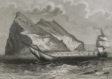 General view of Gibraltar, 1853.  Creator: Antonio Roca Sallent.