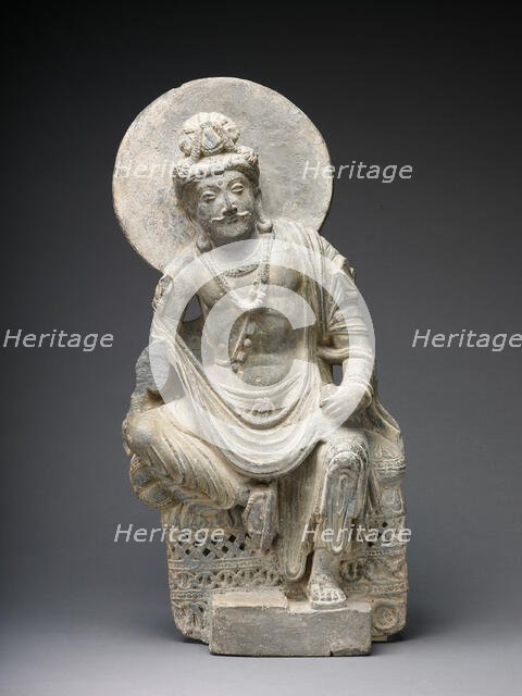 Pensive Bodhisattva, Kushan period, 2nd/3rd century. Creator: Unknown.