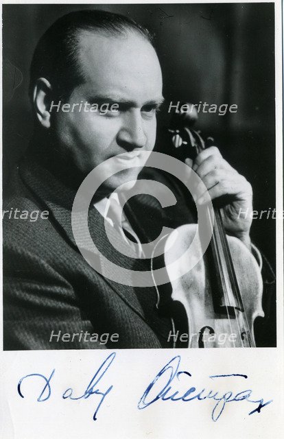 Portrait of the violinist David Oistrakh (1908-1974), 1960s.