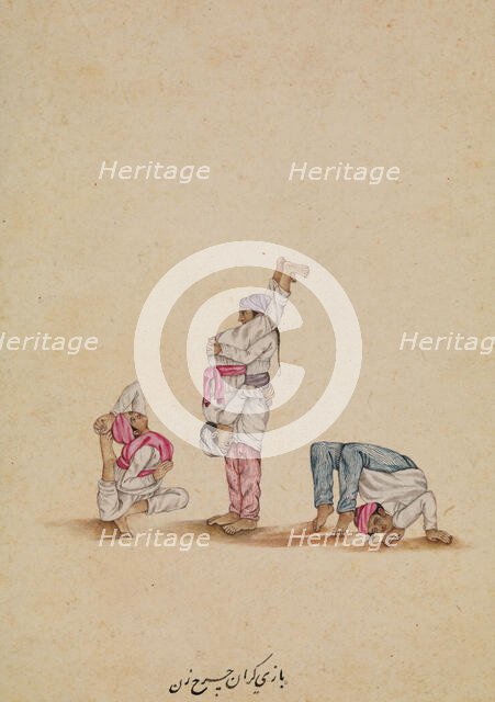 Four acrobats, between 1800 and 1899. Creator: Unknown.