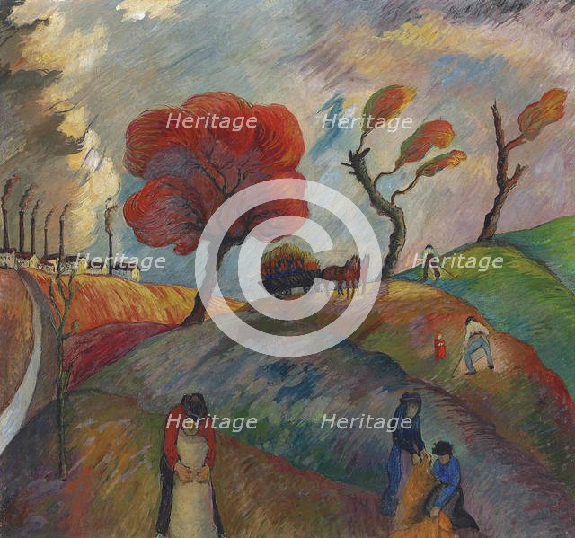 Ant-hill, c. 1916. Creator: Werefkin, Marianne, von (1860-1938).