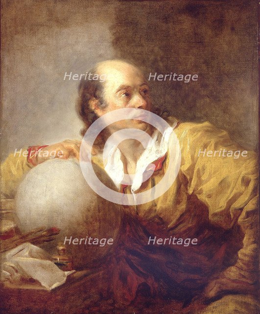 Portrait of Jérôme Lalande (1732-1807). Artist: Fragonard, Jean Honoré (1732-1806)