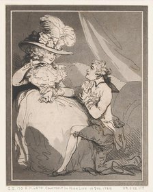Courtship in High Life, December 15, 1785., December 15, 1785. Creator: Thomas Rowlandson.