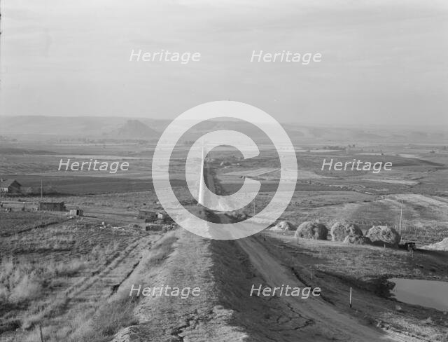 Siphon - the world's longest - which carries water 5 miles to Dead Ox Flat, Oregon, 1939. Creator: Dorothea Lange.