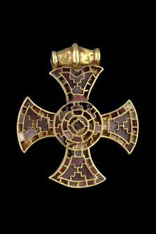 Pendant (Ixworth Cross), Anglo-Saxon Period, c7th century. Artist: Unknown.