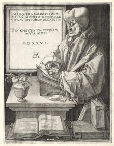 Desiderius Erasmus of Rotterdam, 1526. Creator: Albrecht Dürer (German, 1471-1528).