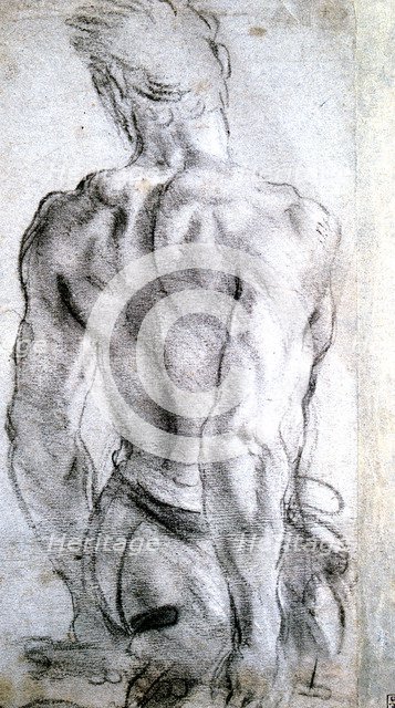 'Study of a Figure', c1560-1609. Artist: Lodovico Carracci