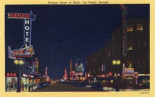 'Fremont Street at Night , Las Vegas, Nevada', postcard, 1946. Artist: Unknown