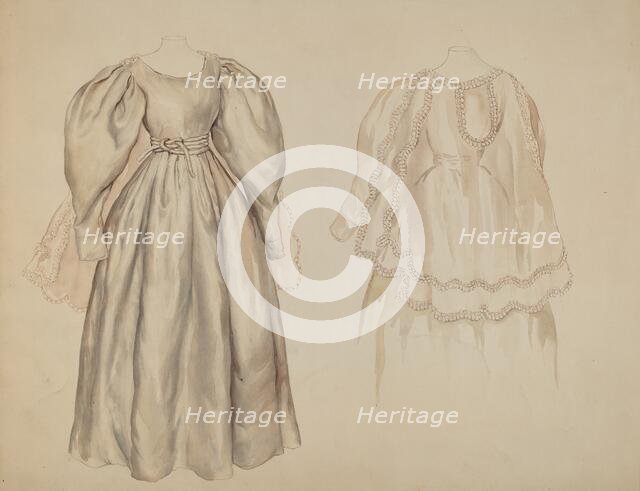 Wedding Dress, c. 1936. Creator: Lillian Causey.