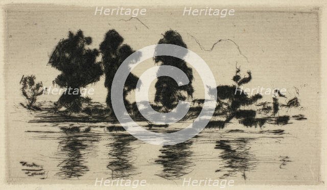 The Thames, Evening, 1897. Creator: Theodore Roussel.