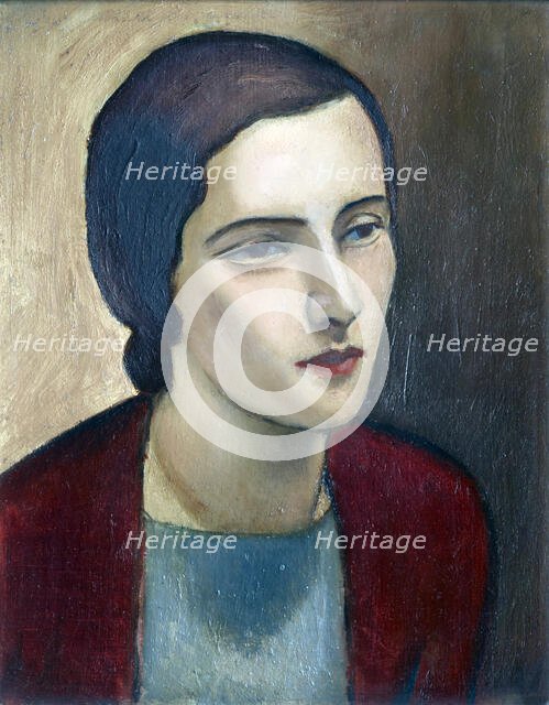 Head of a girl,  c1922. Creator: Raymond McIntyre.