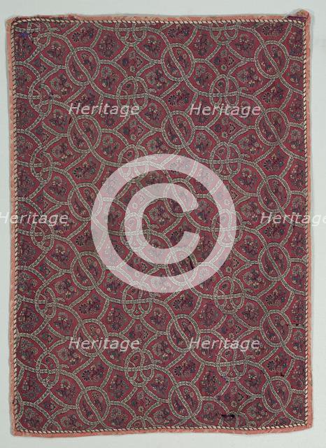 Fragment, Snakes and Flowers, 1790-1810. Creator: Unknown.