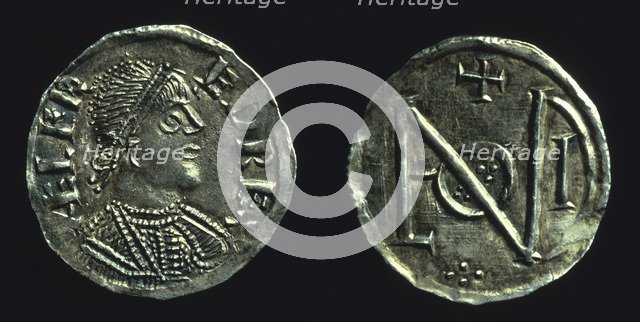 Silver penny of King Alfred, c886-c899. Artist: Unknown