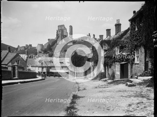 Corfe Castle, Purbeck, Dorset, 1927. Creator: Katherine Jean Macfee.