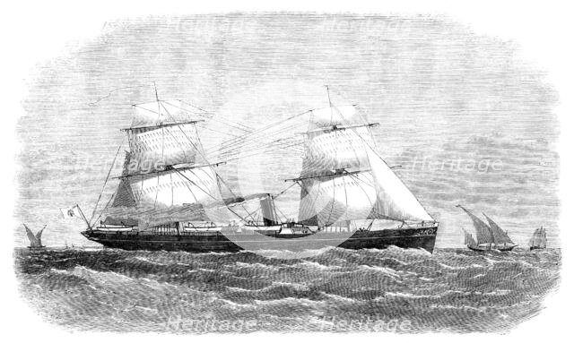 Steam-yacht for the King of Burmah, 1871. Creator: Unknown.