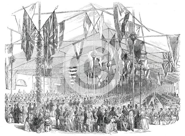 Entertainment to the...Coldstream Guards..., 1850.  Creator: Unknown.