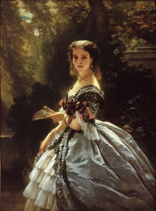 Portrait of Countess Elizabeth Esperovna Trubetskaya, née Belosselskaya-Belozerskaya (1834-1907), 18 Artist: Winterhalter, Franz Xavier (1805-1873)