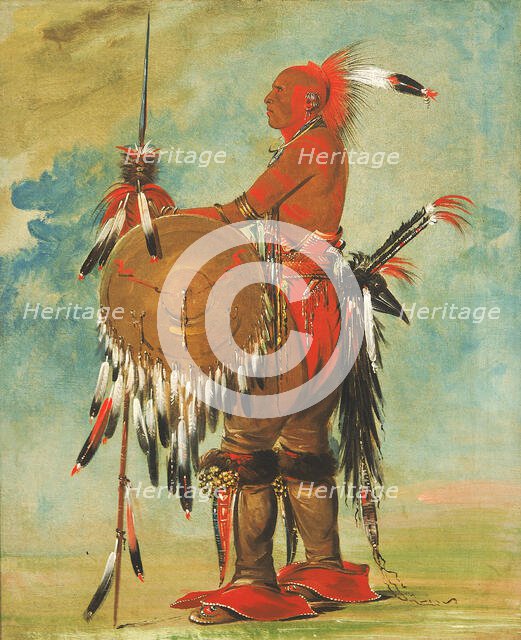 Wáh-pa-ko-lás-kuk, Bear's Track, 1835. Creator: George Catlin.