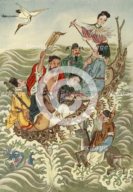 'The Eight Immortals Crossing the Sea', 1922. Creator: Unknown.