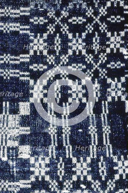 Coverlet (Fragment), Ohio, c. 1840. Creator: Unknown.