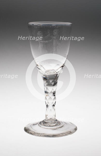 Wine Glass, England, c. 1760/80. Creator: Unknown.