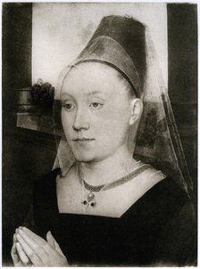 'Barbara Van Vlaenderbergh', wife of Guillaume Moreel, c1480, (1927). Artist: Hans Memling