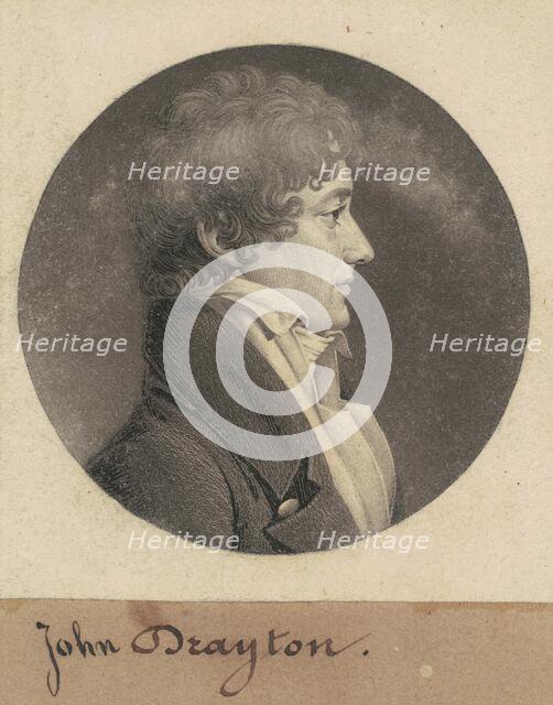 William Drayton, 1809. Creator: Charles Balthazar Julien Févret de Saint-Mémin.