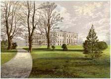 Kimbolton Castle, Huntingdonshire, home of the Duke of Manchester, c1880. Artist: Unknown