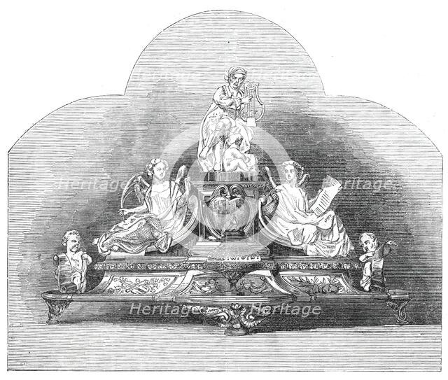 Silver inkstand recently presented to Mr. Costa, 1860. Creator: Unknown.
