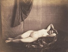 [Reclining Nude], 1851-53. Creator: Julien Vallou de Villeneuve.