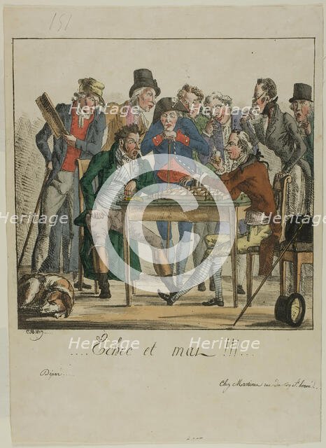 Check and Mate!!!, 1817. Creator: Monogrammist C. B..