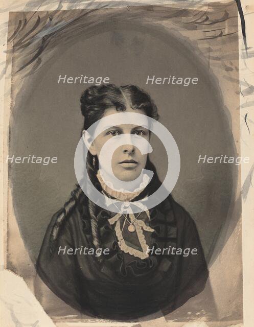 Portrait of a Woman, c. 1870. Creator: John G Ellinwood.