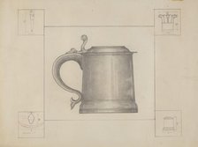 Pewter Tankard, c. 1936. Creator: Henry Meyers.