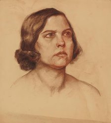 Portrait of a Lady, undated. (c1920s) Creator: Anny Dollschein.